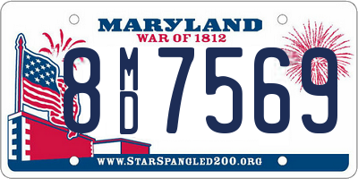 MD license plate 8MD7569