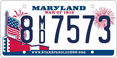 MD license plate 8MD7573