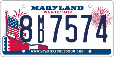 MD license plate 8MD7574