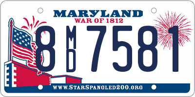 MD license plate 8MD7581