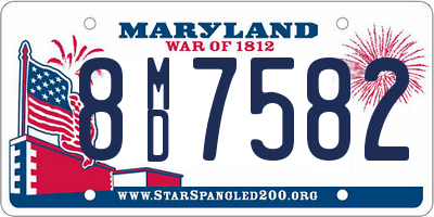 MD license plate 8MD7582