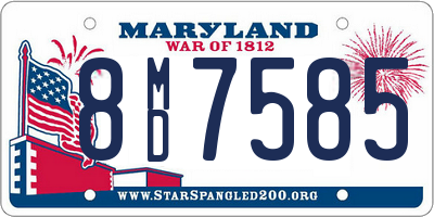 MD license plate 8MD7585