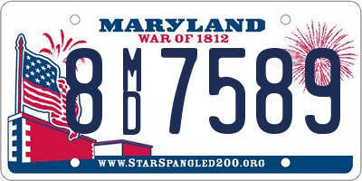 MD license plate 8MD7589