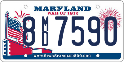 MD license plate 8MD7590