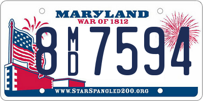 MD license plate 8MD7594