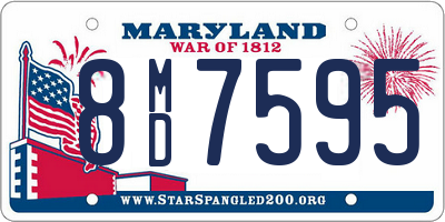 MD license plate 8MD7595