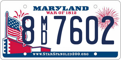 MD license plate 8MD7602