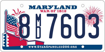 MD license plate 8MD7603