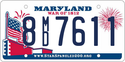 MD license plate 8MD7611