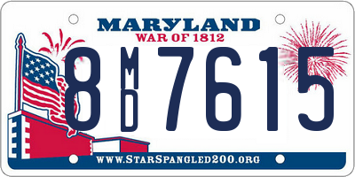 MD license plate 8MD7615