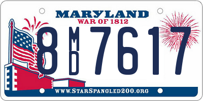 MD license plate 8MD7617