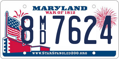 MD license plate 8MD7624