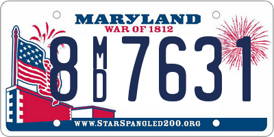 MD license plate 8MD7631