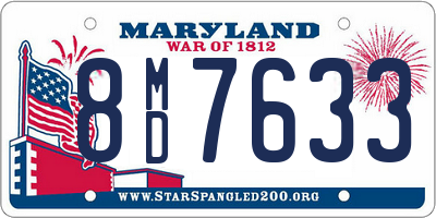 MD license plate 8MD7633