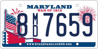 MD license plate 8MD7659