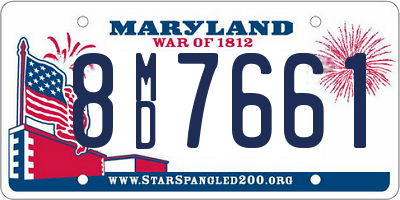 MD license plate 8MD7661