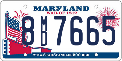 MD license plate 8MD7665