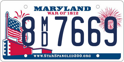 MD license plate 8MD7669