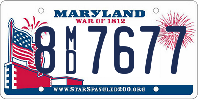 MD license plate 8MD7677