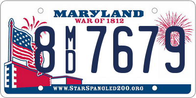 MD license plate 8MD7679