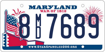 MD license plate 8MD7689