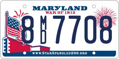 MD license plate 8MD7708