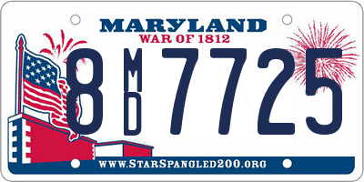 MD license plate 8MD7725