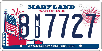 MD license plate 8MD7727