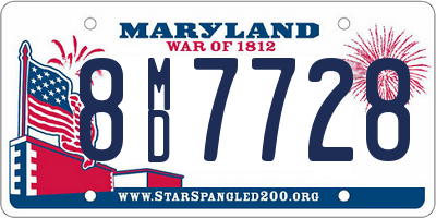 MD license plate 8MD7728