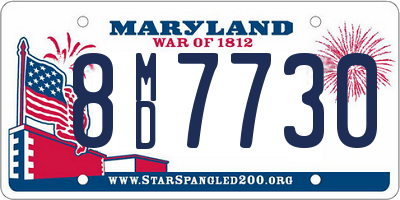 MD license plate 8MD7730