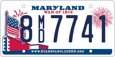 MD license plate 8MD7741