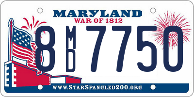 MD license plate 8MD7750