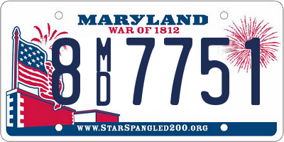MD license plate 8MD7751