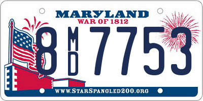 MD license plate 8MD7753