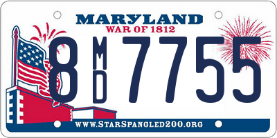 MD license plate 8MD7755