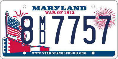 MD license plate 8MD7757