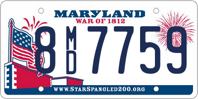MD license plate 8MD7759