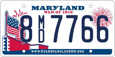 MD license plate 8MD7766