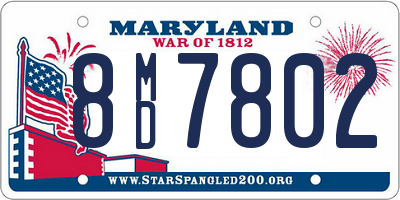 MD license plate 8MD7802
