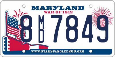MD license plate 8MD7849