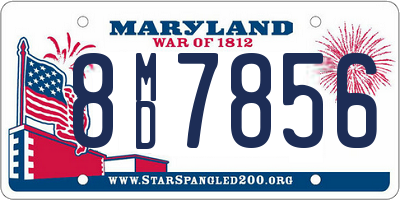 MD license plate 8MD7856