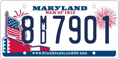 MD license plate 8MD7901