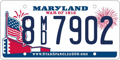 MD license plate 8MD7902