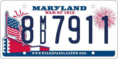 MD license plate 8MD7911