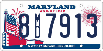 MD license plate 8MD7913