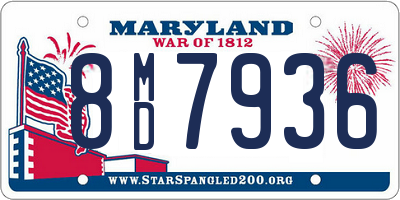 MD license plate 8MD7936