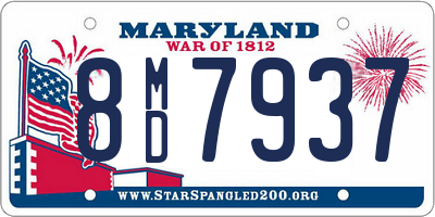 MD license plate 8MD7937