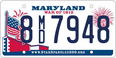 MD license plate 8MD7948