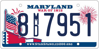 MD license plate 8MD7951