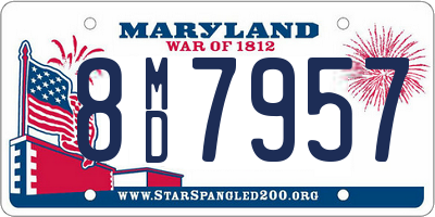 MD license plate 8MD7957